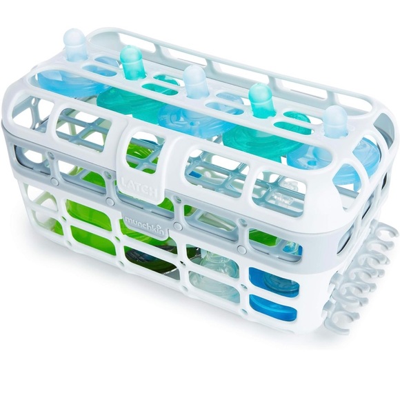 Munchkin® High Capacity Dishwasher Basket, Set of 2, Grey - Picture 6 of 6